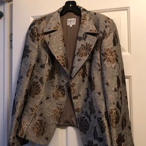 Satin embossed jacket